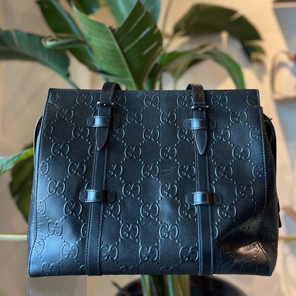 GUCCI GG Embossed Tote - Picture 3 of 16